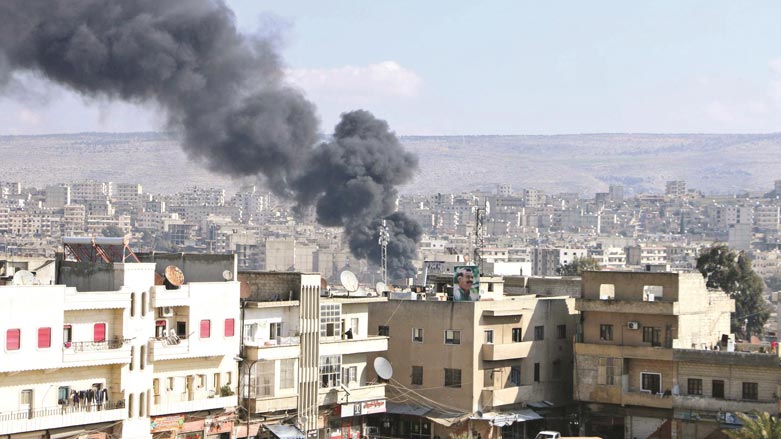 فڕۆكه‌ جه‌نگییه‌كانی توركیا ناوچه‌ی جندرێس بۆردومان ده‌كه‌ن